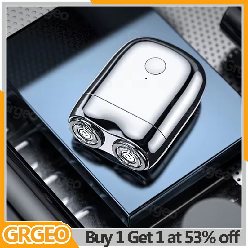 Mini rasoir électrique portable rechargeable par USB pour hommes_voghion.com