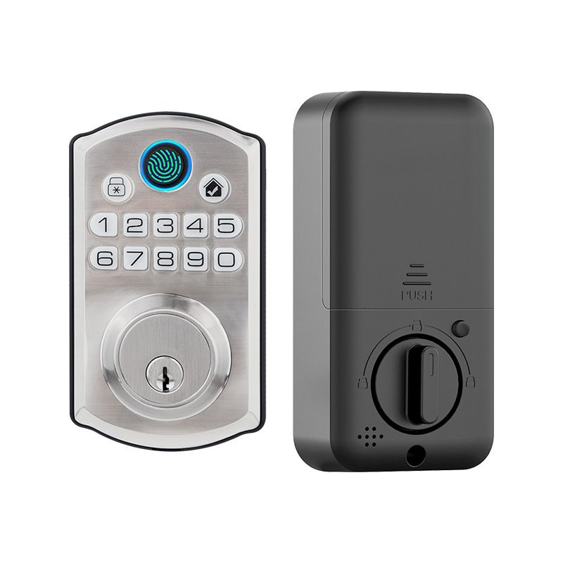 Serrures intelligentes et entrée à pêne dormant, serrure à empreinte digitale, entrée sans clé avec code PIN, application de verrouillage automatique par empreinte digitale pour les locations d'hôtels_voghion.com