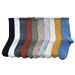 Autumn New Women's Slouch Breathable Sweat-Absorbing Solid Color Long High Tube Socks_voghion.com