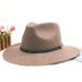 Cowboyhatt i ylle knäppt för män jazzhatt Höst/vinterhatt_voghion.com