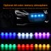 Griglia dell'auto piccola luce gialla APP controllo Bluetooth griglia RGB paraurti anteriore luce di marcia diurna modifica fendinebbia fuoristrada_voghion.com