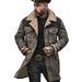 Bomberjacke im Wildleder-Look für Herren – Wintertauglicher Mantel mit Reißverschluss und mehreren Taschen (100 % Polyester) – Slim Fit für Freizeit und Pendler_voghion.com