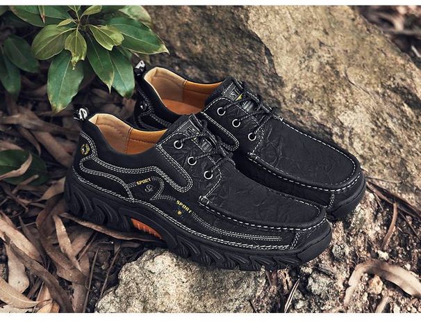 New men's shoes, casual shoes, trendy plus size cross-border men's shoes, cowhide fashionable height increasing casual leather shoes for men_voghion.com