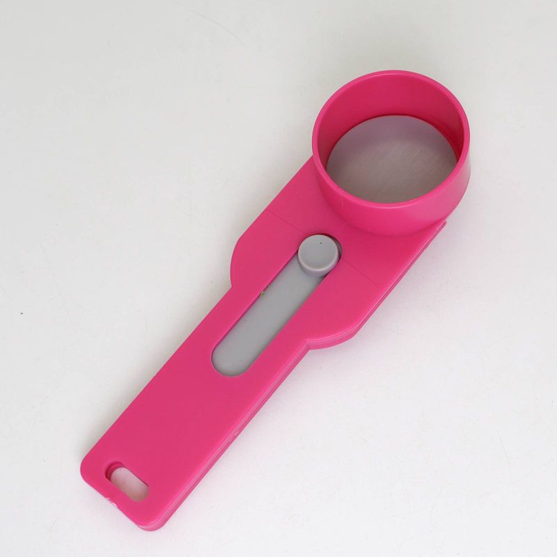 Mess-Free Powder Funnel Scoop - Adjustable Measuring Spoon For Flour, Coffee & Protein (2nd Gen Slide Design, No Spill Kitchen Tool)​​_voghion.com