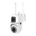 Dual-Lens WiFi Security Camera With Full-Color Night Vision, Remote Viewing, And Optional UPS Backup_voghion.com