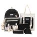 Damentaschen für Frauen, lässiger Mutter-Kind-Taschen-Fünf-teiliges Set für Mittel- und Oberstufenschüler, lässiger Schulranzen mit großer Kapazität_voghion.com