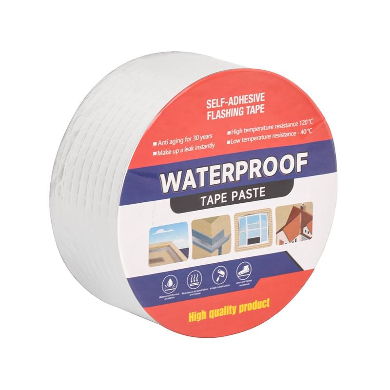 Waterproof Tape for Leaks Aluminum Butyl Tape with Adhesive for RV Repair, Glass Repairs, Air Mattress Patch, Window Caulking, Boat Sealing, Roof Patc_voghion.com