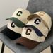 Modische Unisex-Baseballkappe aus Baumwolle für Herren, lässige Snapback-Mütze für Damen, Buchstabe C, Patchwork, Sommer-Sonnenblenden_voghion.com