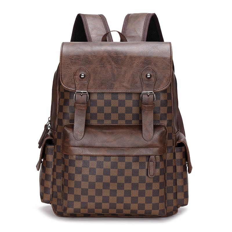 Neue Mode Herren Rucksack Trendy Plaid Business Reise Computer Handtasche Vielseitig Casual Rucksack_voghion.com