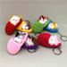 Porte-clés en forme de chat endormi, mignon, chaussons, peluche, pendentif de sac, porte-clés de voiture, simulation d'animal, petit cadeau_voghion.com