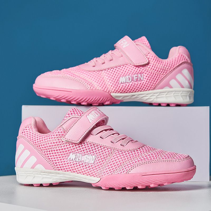 Calcio per bambini in rete con unghie rotte con suola morbida, scarpe da allenamento per studenti, scarpe sportive traspiranti per ragazzi_voghion.com