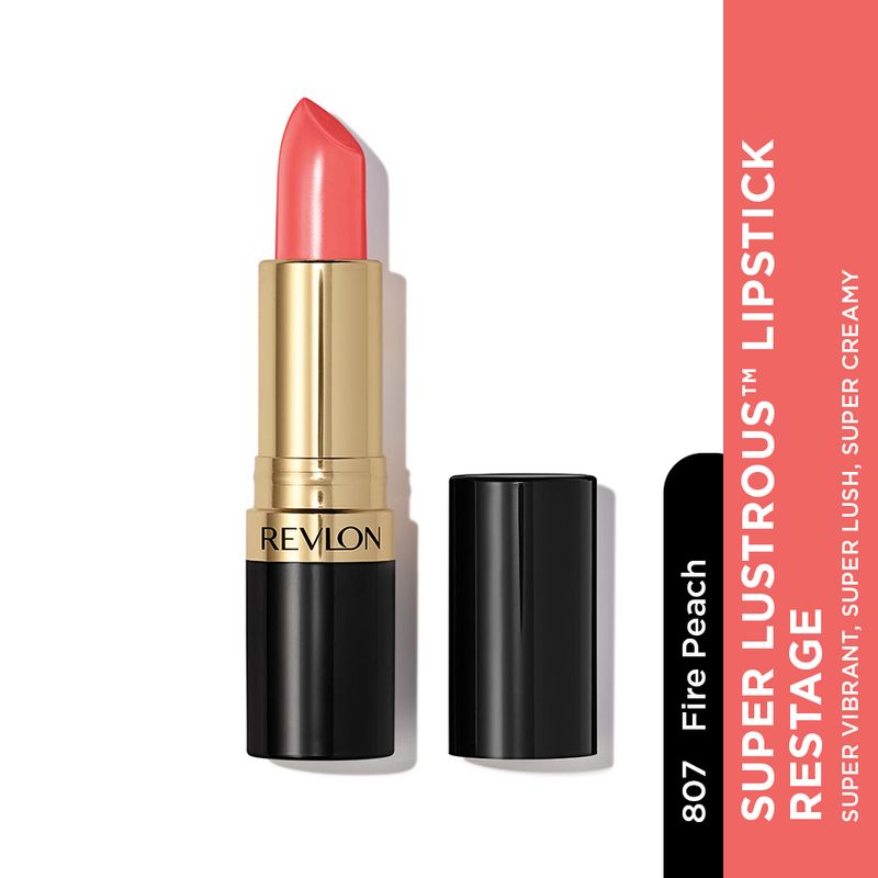 REVLON Super Lustrous Lipstick - 807 Fire Peach_voghion.com
