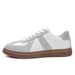Retro Leder Farblich passende Plattform Casual Sports Board Schuhe Dexun Flying Weaving Matte Plattform Herrenschuhe_voghion.com