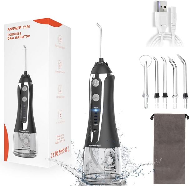 Testsieger der Dusche 2025, 300 ml kabellose Munddusche, Munddusche mit verschiedenen Modi, IPX7 für Liebhaber der Mundgesundheit, tägliche Tiefenreinigung_voghion.com