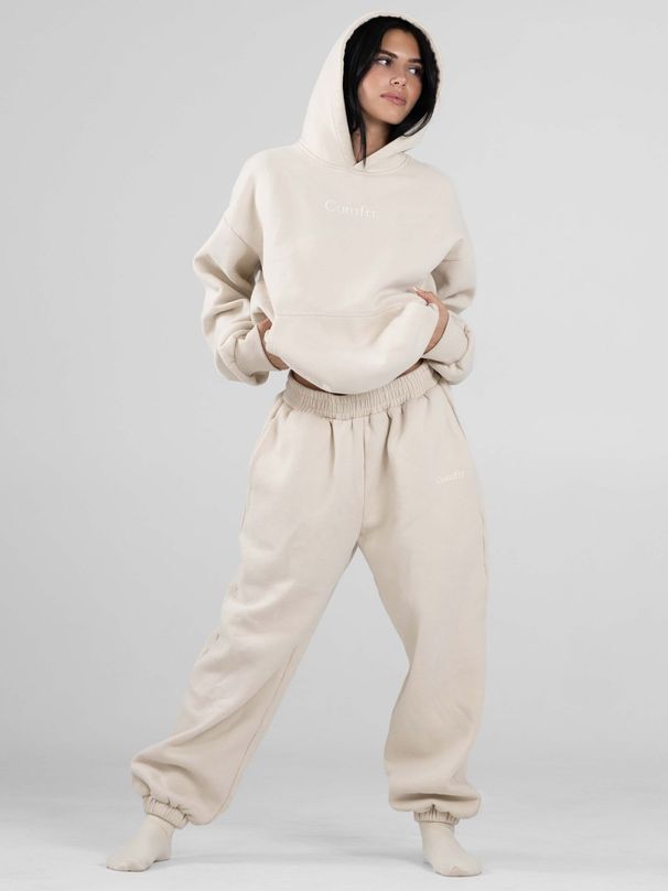 Herrenbekleidung Heißer Verkauf Comfrt Schwere Stickerei Fleece Übergroße Paar Hoodie Lässig Lose Jogginghose Anzug_voghion.com