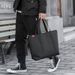 Work Fashion Brand Men's One Shoulder Crossbod Women's Korean Version Canvas Leisure Shopping Bag Handbag Large_voghion.com