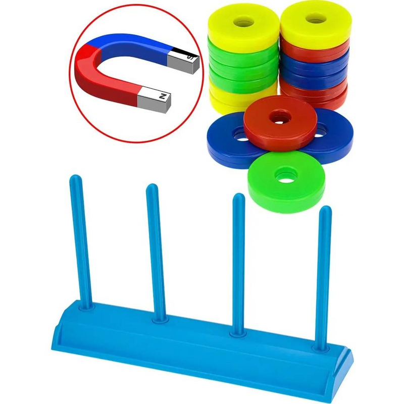 Magnetisch ringbordspel speelgoed voor de ontwikkeling van het visuele geheugen van kinderen Multiplayer interactief spel desktop stapelpuzzel speelgoed_voghion.com