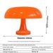 Mushroom Table Lamp - 3-Color Adjustable LED Night Light With USB/Plug-in Options, Aluminum-Plastic Shade (White/Orange)_voghion.com