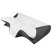 Memory Foam Pillow With Slow Rebound Contoured Pillow Core For Cervical Support Supportive Bullhorn Butterfly-Shaped Pillow_voghion.com