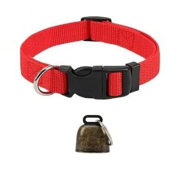 Confezione da 5 collari anti-smarrimento per capre, regolabili con Bell Farm_voghion.com