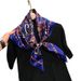 Simulated Silk 90 Small Square Women's Fashion Versatile Colored Printed Scarf, Satin Face_voghion.com