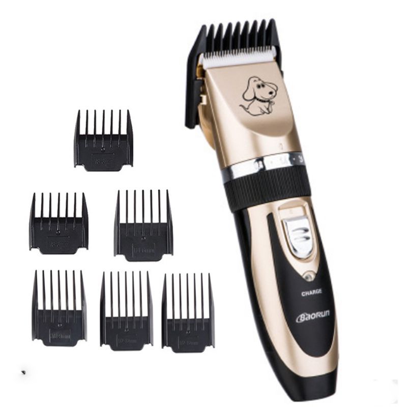 Professional Pet Grooming Clipper - Cordless Dog & Cat Hair Trimmer With Low Noise Motor, Safe For Home Use (Includes Multiple Guide Combs)​_voghion.com