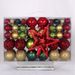 Christmas Ball 3-6cm Set Of 101 Pvc Boxed Bright Matte Powder Ball Hollow Christmas Tree Ornament Color Ball_voghion.com