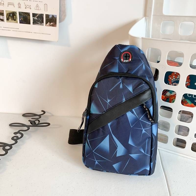 Modetrend waterdichte en slijtvaste Oxford stoffen borsttas crossbody tas unisex buitensporten dagelijkse boodschappen_voghion.com