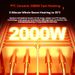 Riscaldatore PTC in ceramica – Riscaldatore da tavolo a riscaldamento rapido da 1200 W, ventola silenziosa a 2 velocità con protezione dal surriscaldamento, per casa/ufficio_voghion.com