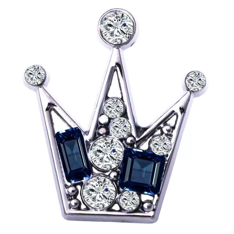 Crown Collar Pin Men's Brooch Accessories Suit Crystal Brooch Zhang Songwen Same Collar Pin Shirt Pin Summer_voghion.com