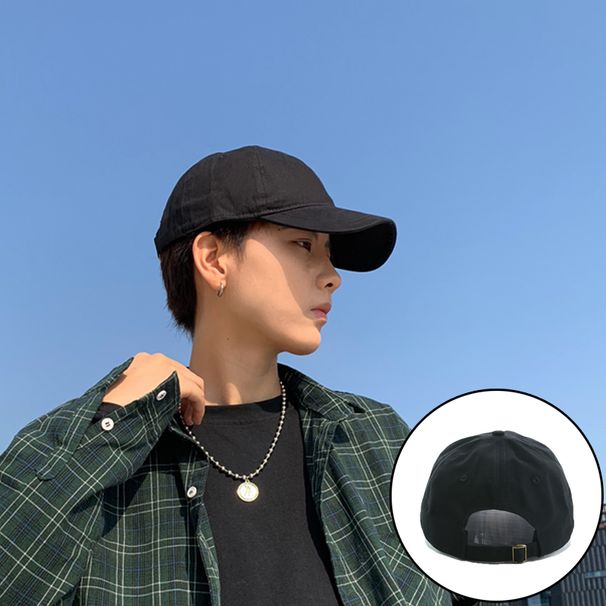 Herren-Sommer-Baseballkappe mit weichem Oberteil, vielseitiger Retro-Sonnenhut für Frühling und Herbst, ideal für Studenten._voghion.com