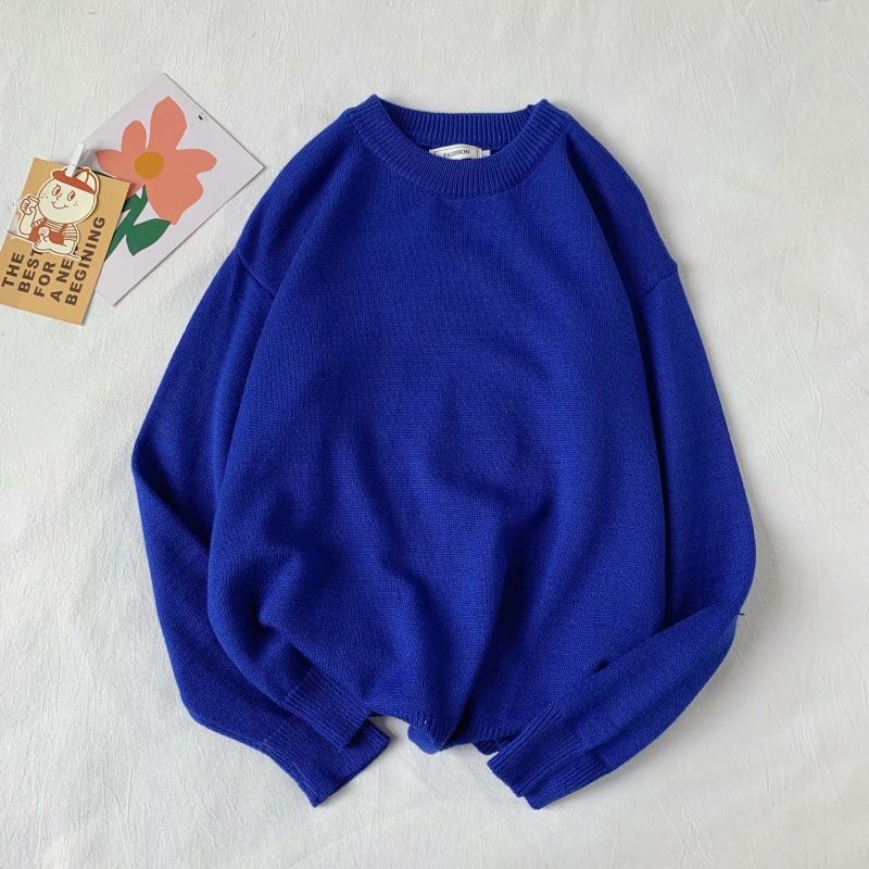 Round neck sweater for men's summer 2023 new trendy brand loose and versatile couple outfit jacket, T-shirt, top up_voghion.com