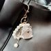 Koreanische Version Neue Intarsien Diamant Bogen Keychain Perle Farbverlauf Parfüm Flasche Tasche Mode Anhänger_voghion.com