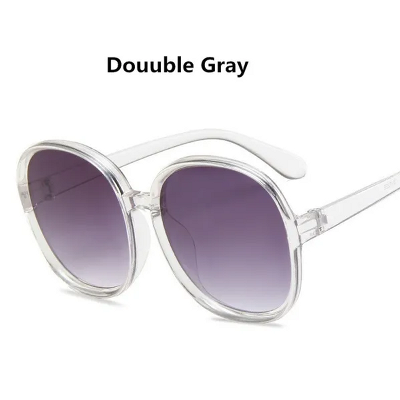 Nieuwe Ronde Zonnebril Vrouwen Oversized Dames Mode Mannen Plastic Outdoor Gradiënt Zonnebril UV400 Gafas De Sol_voghion.com