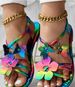 Scarpe da donna, sandali piatti con punta tonda, alla moda e versatili, con fiori e farfalle, nuovi e indipendenti della stazione femminile_voghion.com