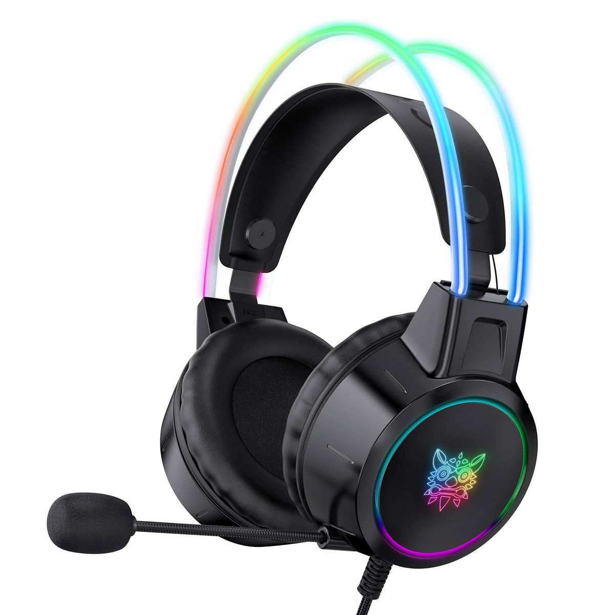 ONIKUMA X15 PRO Gaming Headset RGB + Headband Multicolour Breathing Lights_voghion.com