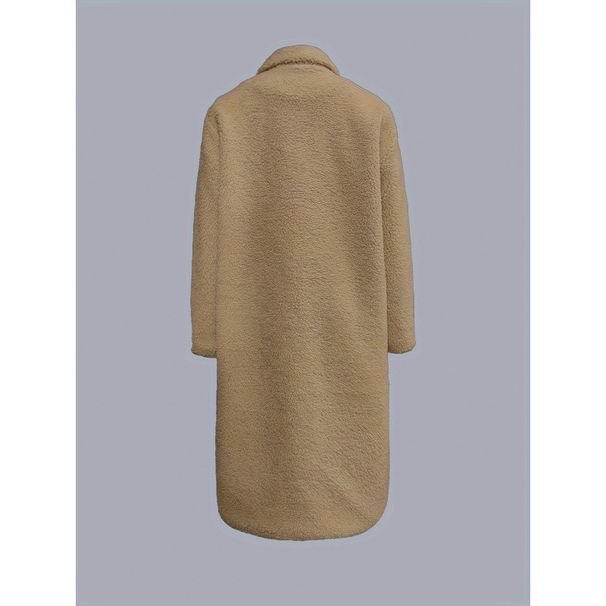 Dammekleeder Hierscht a Wanter Dammepelzmantel mat Pelzrevers, laange Mantel_voghion.com