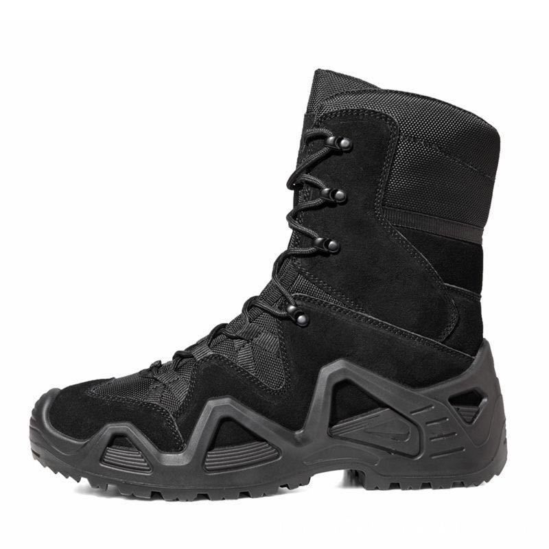 Calçados masculinos profissionais à prova d'água para caminhada, botas de combate de cano alto masculinas, para caminhada ao ar livre, com absorção de impacto, respiráveis, para treinamento no deserto, botas táticas_voghion.com