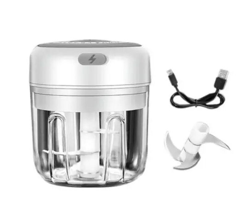 100/250mL Mini Electric Garlic Chopper Vegetable Chili Meat Ginger Masher Machine Sturdy Durable USB Charging Blenders Kitchen_voghion.com