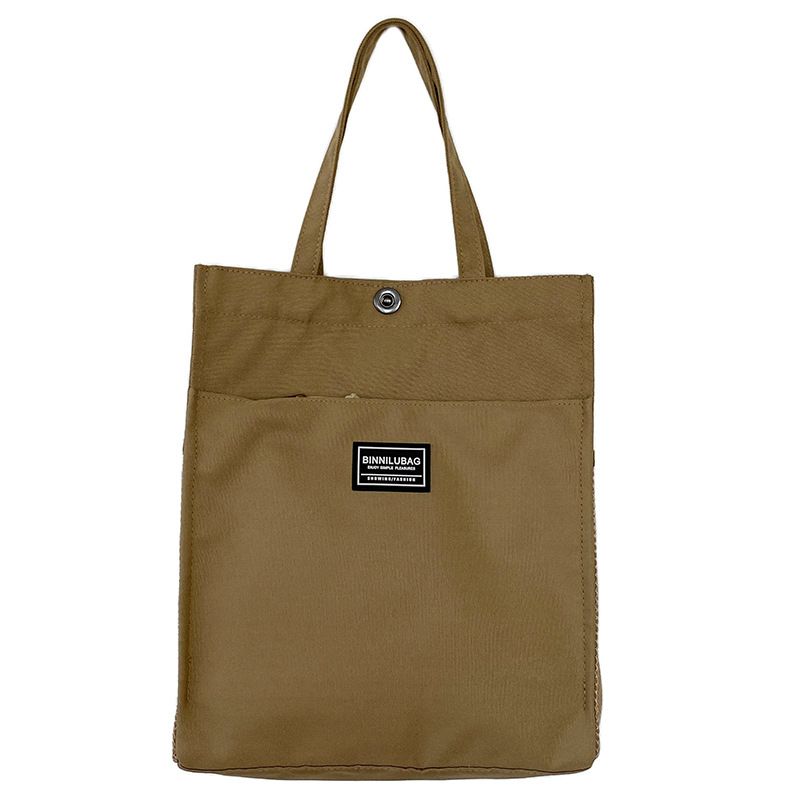 Textbook Handbag, Casual Simple Canvas Men's Commuting Tote Bag, Large Capacity File Bag_voghion.com