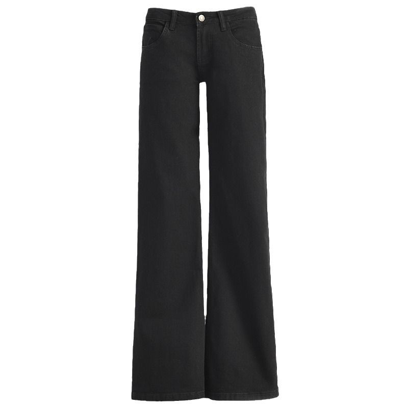 Abbigliamento da donna Pantaloni a zampa d'elefante a vita bassa Pantaloni a zampa d'elefante aderenti alla moda_voghion.com