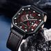 Men's Waterproof Quartz Watch With Multifunction Calendar, Luminous Hands, Skeleton Dial, And Leather Strap – Stylish And Durable For Everyday Wear_voghion.com