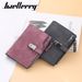 BAELLERRY new women's short wallet version with multiple card slots zipper coin purse buckle card bag men purse_voghion.com