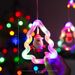 "120-LED Christmas Fairy Lights With Remote Control, USB-Powered Snowflake & Tree Decorations For Indoor Holiday Decor_voghion.com