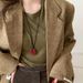 Metal Heart Pendant Necklace, Women's Autumn And Winter Fashion Versatile Sweater Chain, Korean Ins, Niche Minimalist_voghion.com