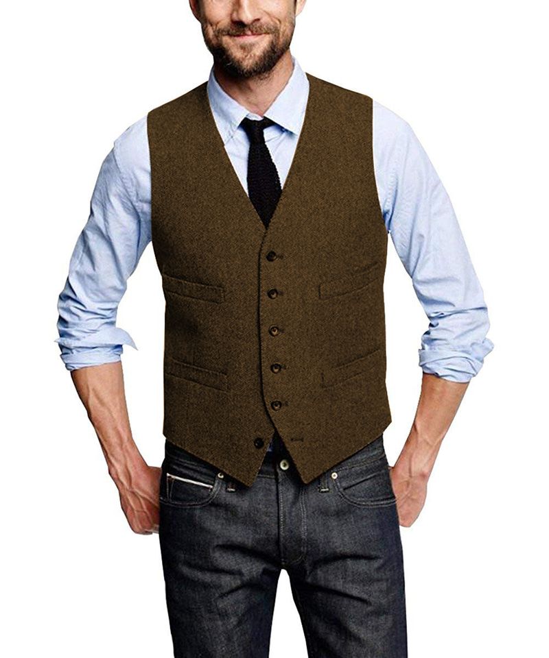 Vīriešu apģērbs, vienrindas uzvalks, britu vintage veste, "siļķu kaula" raksts_voghion.com