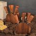 Set di coltelli da formaggio in acciaio inossidabile con supporto in legno di acacia e utensili da cucina in regalo_voghion.com