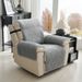 Fleece Sofa Cover Set - Quilted Armrest & Back Cushion Protector For Recliners And Nail Chairs_voghion.com