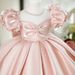 Girl's Pink Princess Performance Gown - Elegant Dress For Piano Recitals & Special Events_voghion.com