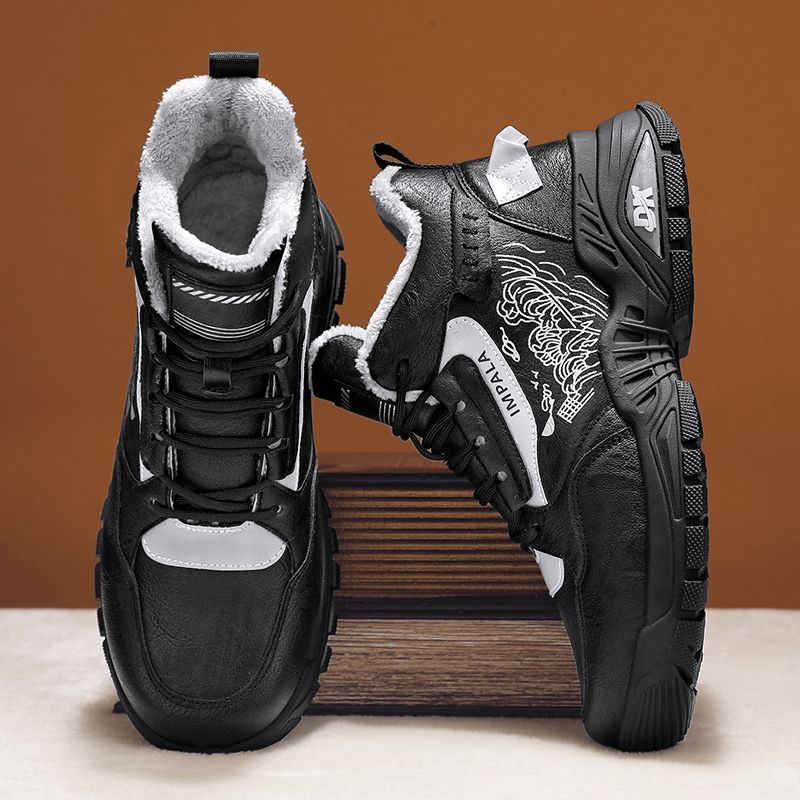 Herbst und Winter warme Martin-Stiefel mit hoher Spitze und dicker Sohle, wasserdicht und kalt arbeitend, für den Außenbereich, Sport-Schneestiefel für Herren_voghion.com